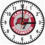 Tampa Bay Buccaneers Wooden Clock