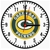 Green Bay Packers Wooden Clock