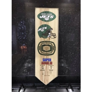New York Jets Wooden Pennant