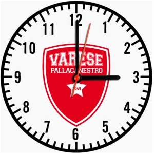 Pallacanestro Wooden Clock