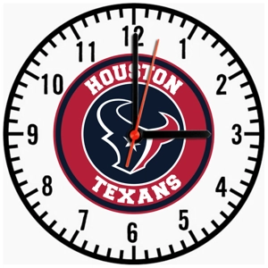 Houston Texans Wooden Clock