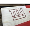 New York Giants Rustic Wooden Flag