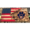 Auburn University Rustic Wooden Flag