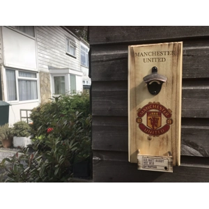 Manchester Utd Rustic Bottle Opener