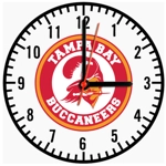 Tampa Bay Buccaneers Wooden Clock