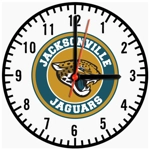 Jacksonville Jaguars Wooden Clock