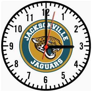 Jacksonville Jaguars Wooden Clock