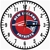 New England Patriots Wooden Clock