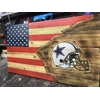 Dallas Cowboys Rustic Wooden Flag