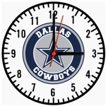 Dallas Cowboys Wooden Clock