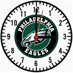 Philadelphia Eagles Wooden Clock