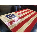 New York Giants Rustic Wooden Flag