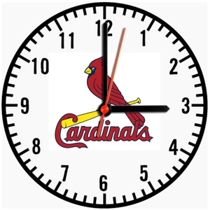 Arizona Cardinals Wooden Clock