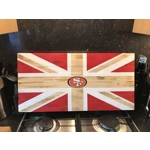 San Francisco 49ers Rustic Wooden Flag