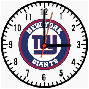 New York Giants Wooden Clock
