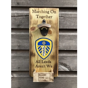 Leeds Utd Rustic Bottle Opener