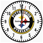 Pittsburgh Steelers Wooden Clock