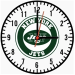 New York Jets Wooden Clock