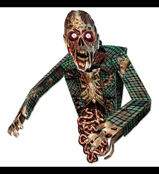 3-D Zombie Wall Decoration - 34"