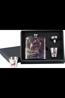 Deer Flask & Shot Glass Set