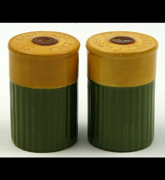 Shot Gun Shell Salt & Pepper Shakers
