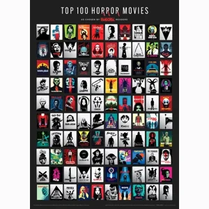 Top 100 Horror Movies Poster