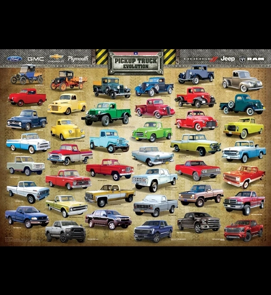 Pickup Truck Evolution 1000 PC Puzzle