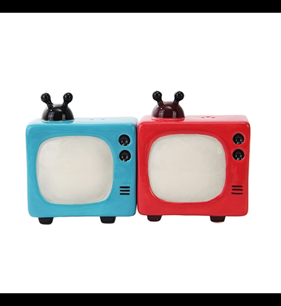Retro Television Salt & Pepper Shakers