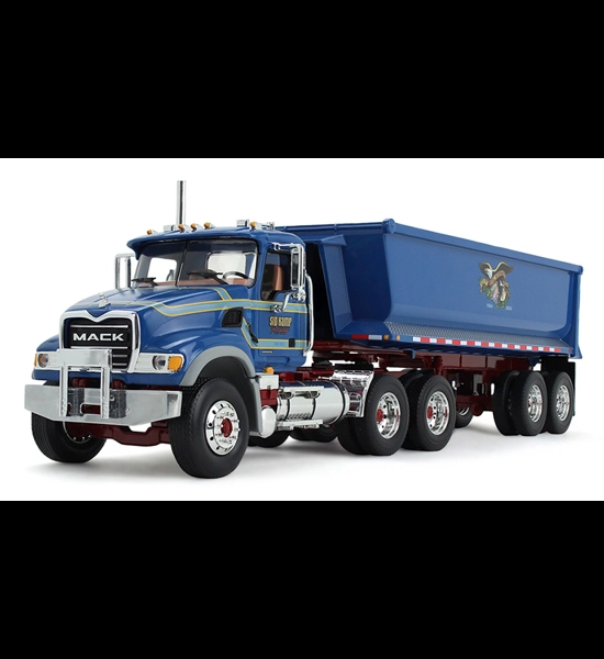 1st Gear Sid Kamp Mack Granite End Dump 1/34 Diecast