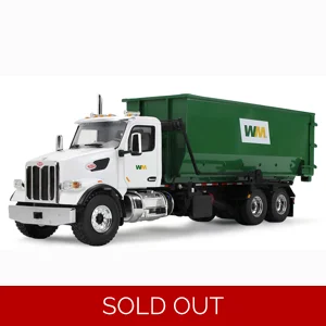 Waste Management Peterbilt 567 With Roll-Off Container 1/34 Diecast