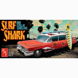 AMT '59 Cadillac Surf Shark Ambulance Model Kit