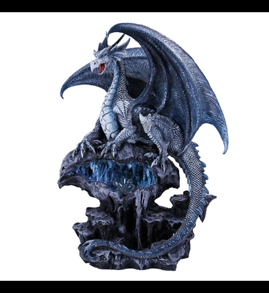 Quicksilver Dragon Resin Statue