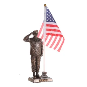 Army Salute Figurine