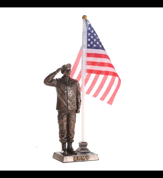 Army Salute Figurine