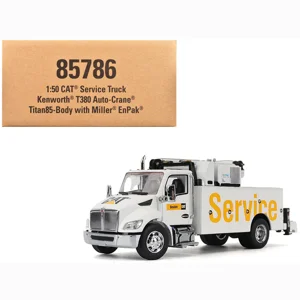CAT Service Kenworth T380 Auto Crane 1/50 Diecast