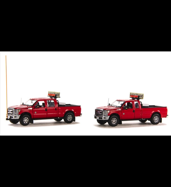 2016 Ford F250 Escort Set - 2 Truck Set 1/50 Diecast