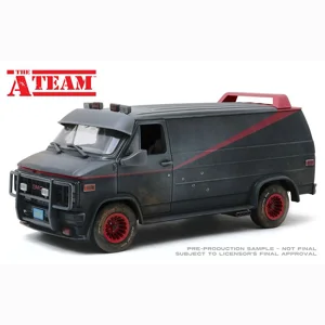 The A-Team B.A.s 1983 GMC Vandura (Weathered/Bullet Holes) 1/18 Diecast