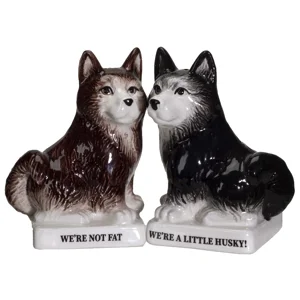 We're Not Fat Huskies Salt & Pepper Shakers