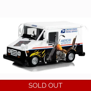 American Motorcycles USPS Delivery Vehicle 1/18 Diecast