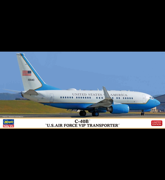 Hasegawa C-40B U.S. Air Force V.I.P. Transporter Model Kit