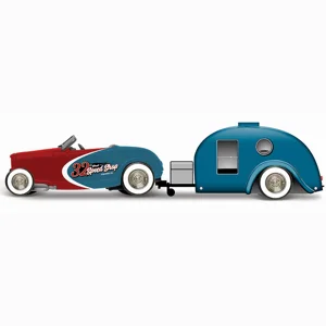 Tow & Go 1932 Ford Roadster W/Traveler Trailer