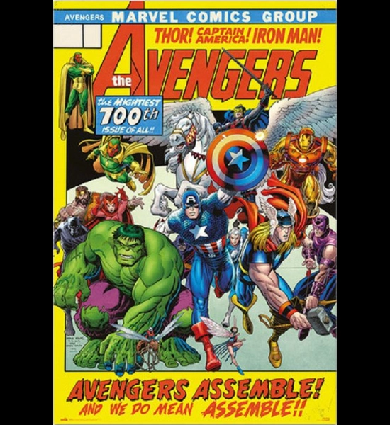 Avengers 100th Issue 24" x 36" Poster