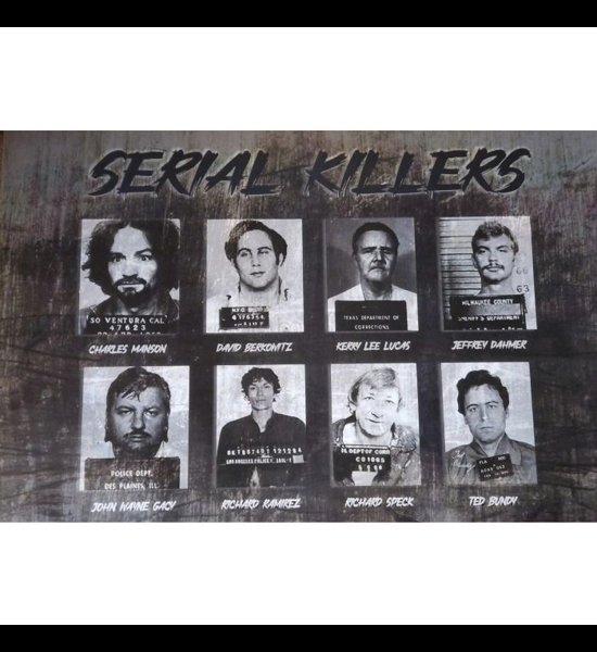Serial Killers - Mugshots 24" x 36" Poster