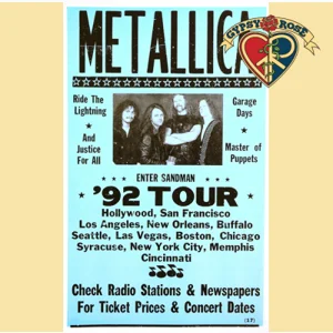 Metallica '92 Tour Carded Poster 14
