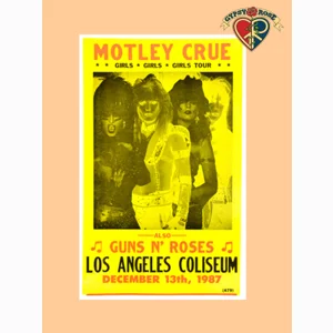 Motley Crue 1987 Carded Poster 14