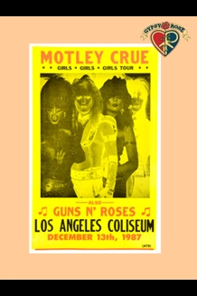 Motley Crue 1987 Carded Poster 14