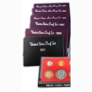 6 Piece United States Proof Set - 1980-1989 Available