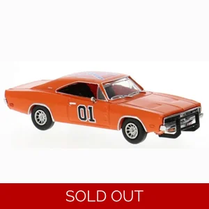 Brekina 1969 Dodge Charger - General Lee 1/87 Diecast