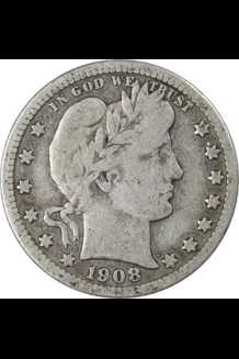 1908-D U.S. Quarter Dollar
