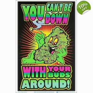 Down With Buds Blacklight Poster 23